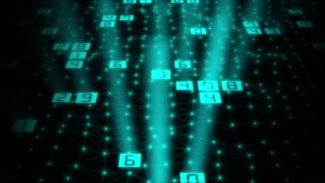 abstract background with binary code