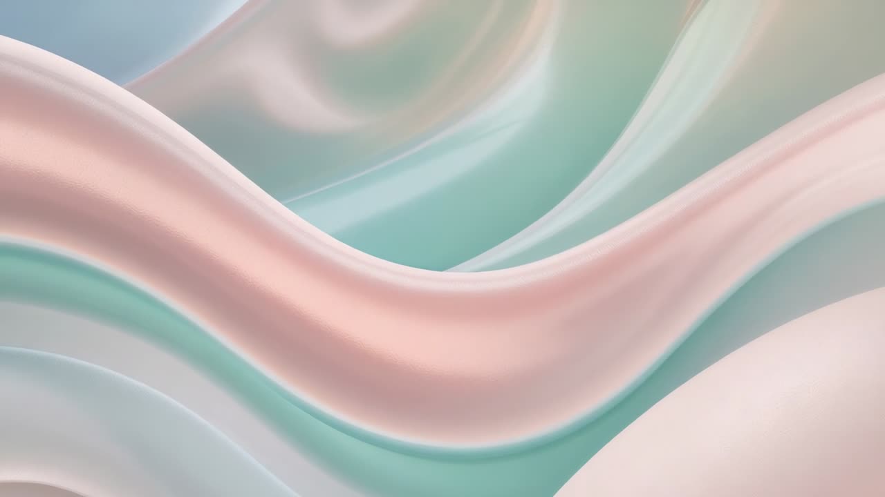 Blødgørende og glidende sløjfe i digital kunst til gradienter med blågrønne cremestriber