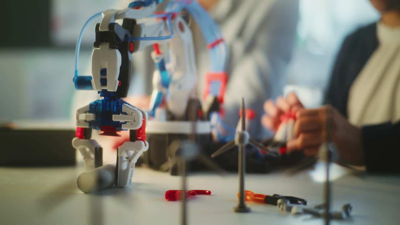 Kids Building and Experimenting with Robots