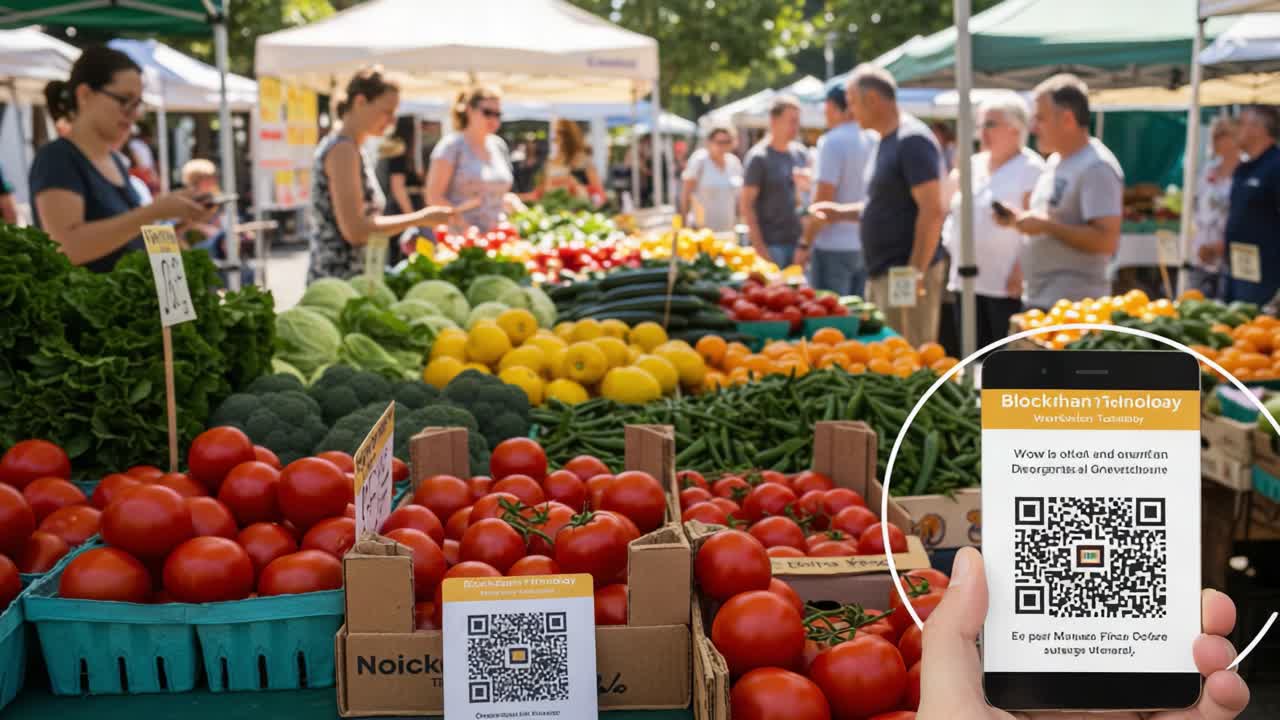 Exploring the Intersection of Fresh Produce and Technology: A Vibrant Farmers Market Utilizing Blockchain for Transparency and Quality Assurance in Food Supply Chains