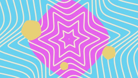 fondo con un patrón de estrellas colorido