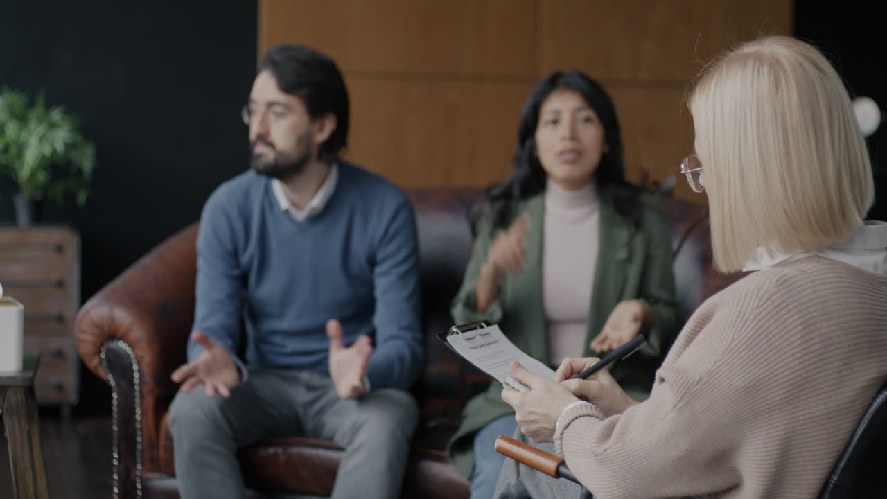 sesión de terapia de pareja