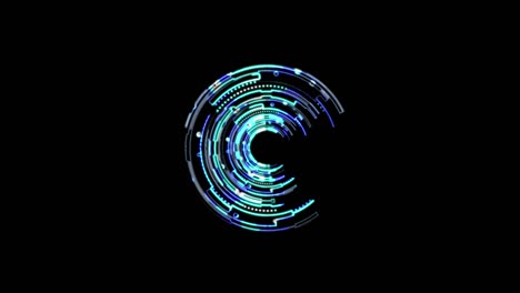 animación de fondo de neón sin costuras abstract. animación de video de la abstracción de neón brillante 4k. holograma sin costuras elegante.