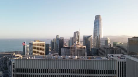 aerial view of a modern city skyline