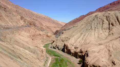 Above-Tuyugou-Canyon:-a-drone's-perspective-of-Xinjiang,-China