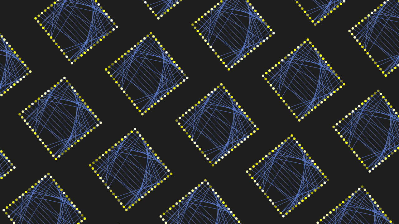 기하학적 파란색과 초록색 선 패턴