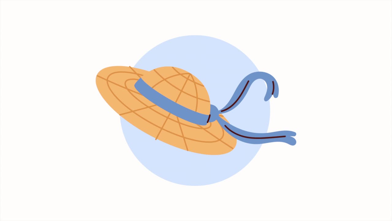 리본으로 된  모자