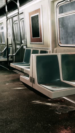 empty subway car seats