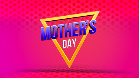 Modern-Mother-Day-with-big-triangle-on-red-gradient-with-circles-pattern