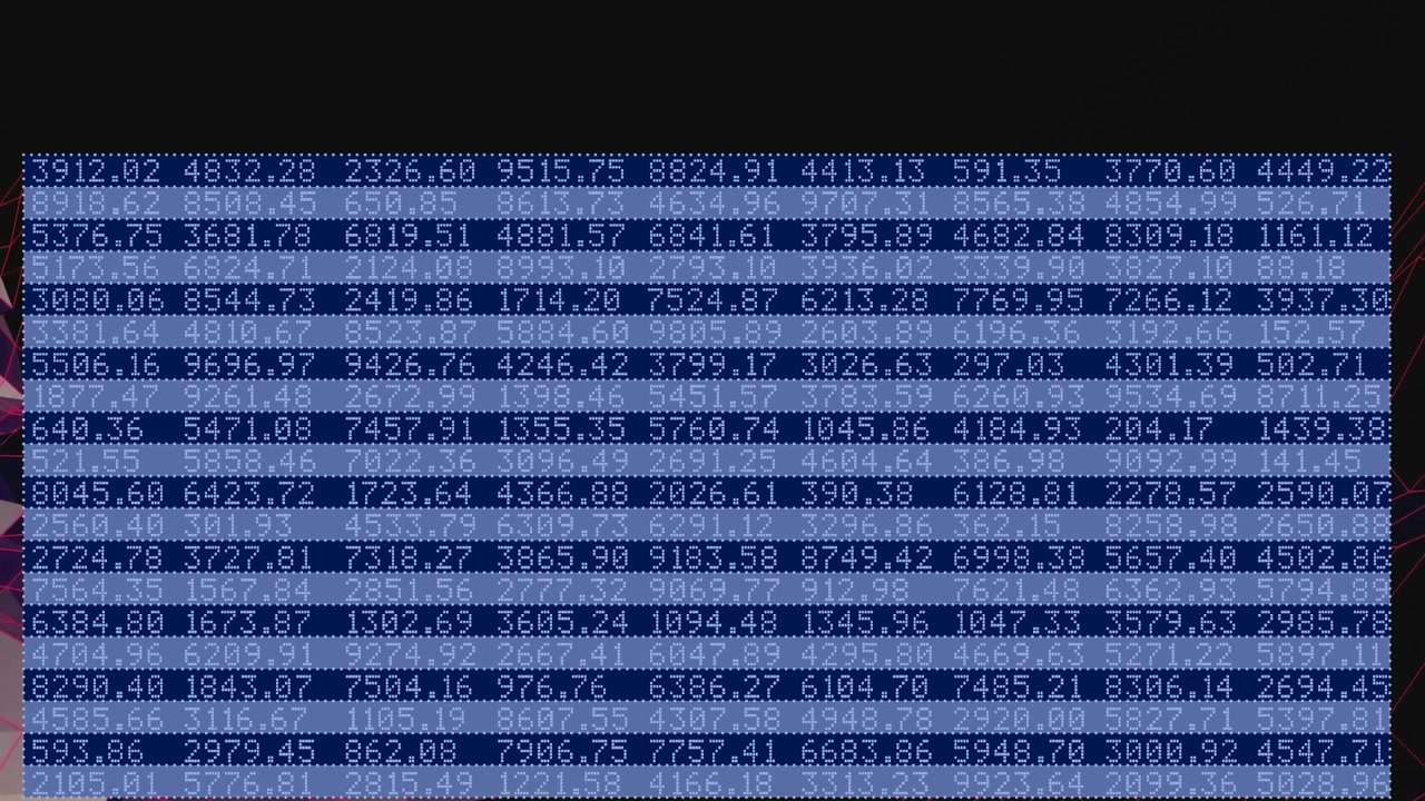 Animation of stock market screen over metaverse landscape
