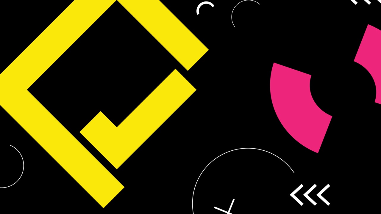 Modern Abstract Animation of Moving Geometric Shapes