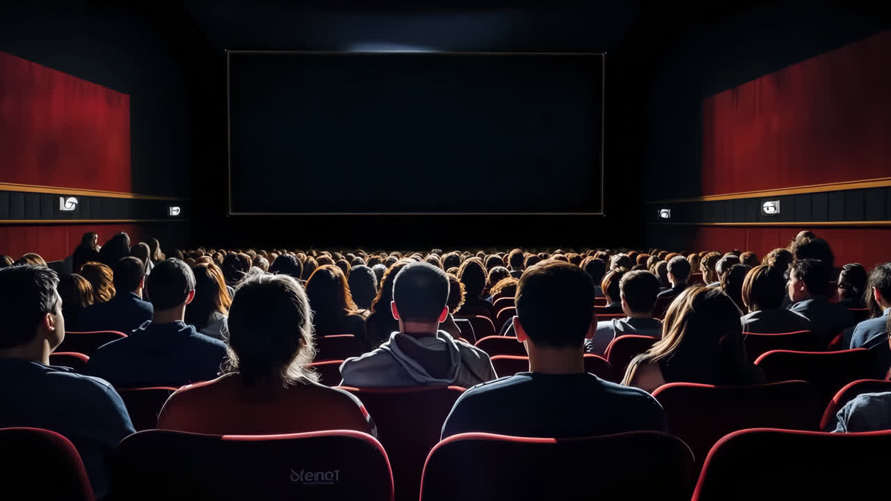 Overlay animato in tempo reale per mockup di schermo cinematografico, video 4K trasparente, canale alfa, ProRes 4444