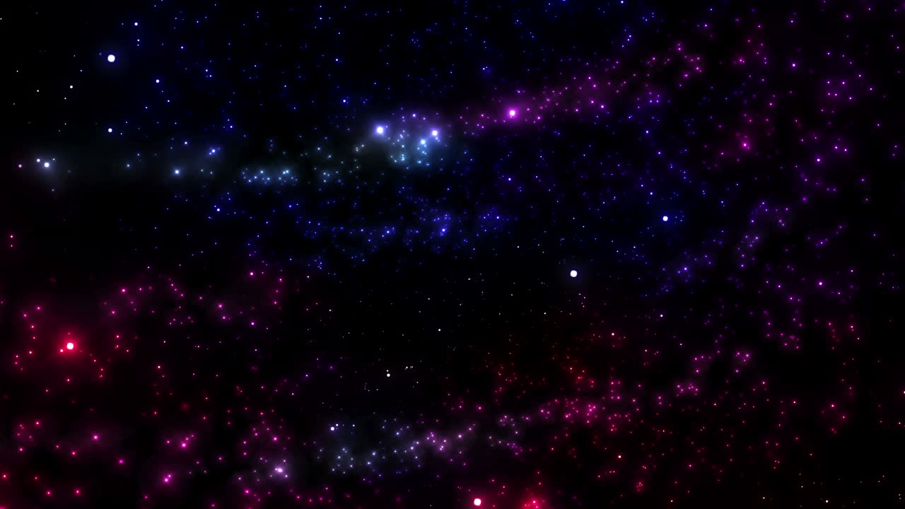 Colorful Glowing Stars Background Loop