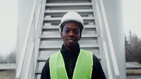 wind turbine engineer portrait