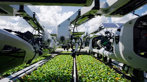 automated farming robots in action
