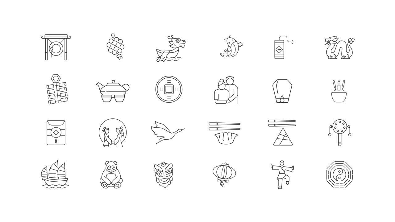 iconos de año nuevo chino