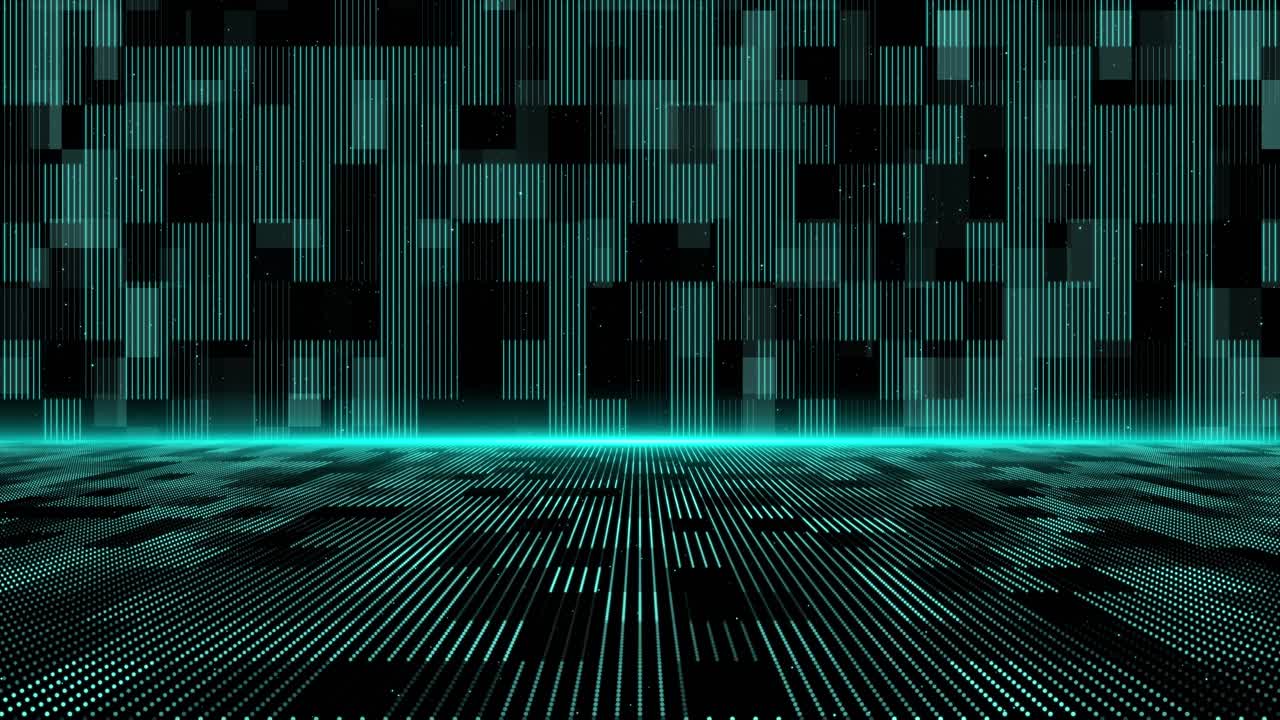 Digital hud grid cyber space data network connections transfer hi speed internet future technology