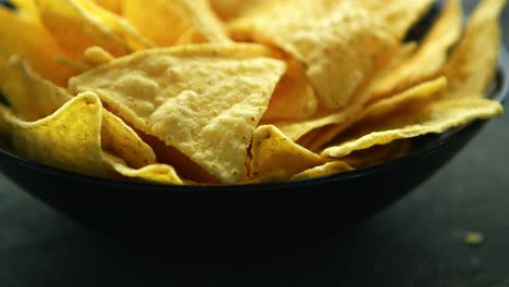 Primer-Plano-De-Chips-De-Oro