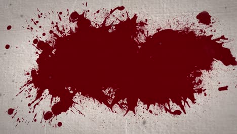 animation of blood stain on beige background