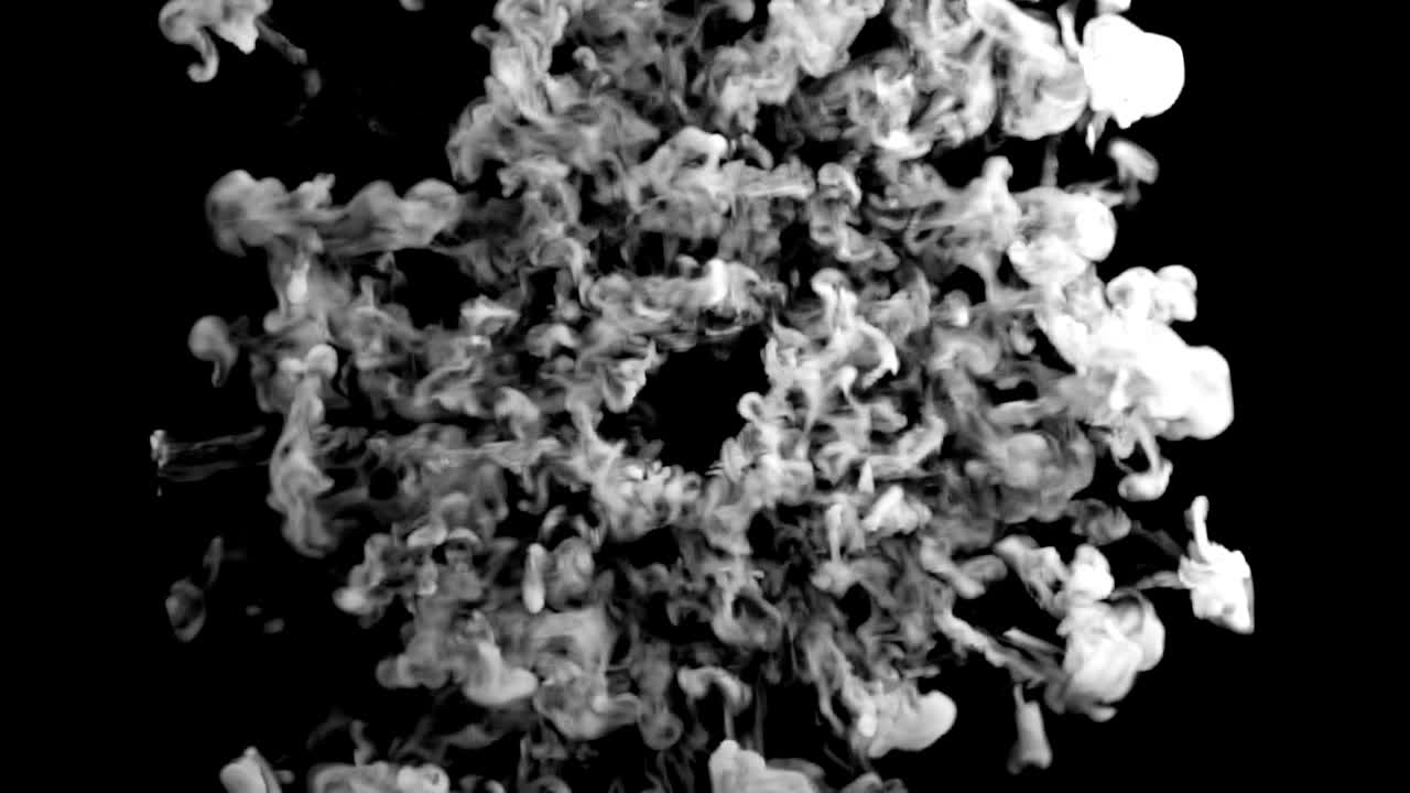 Abstract smoke explosion animation 4k