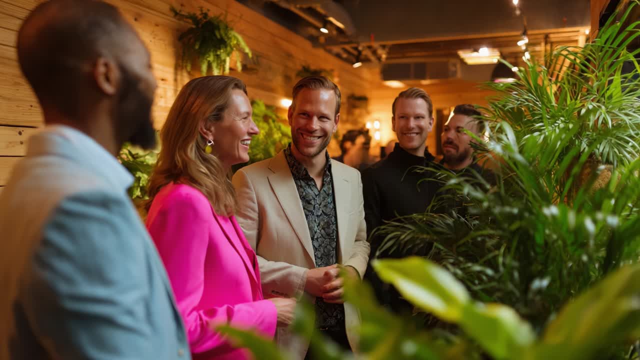 Business event with diverse people