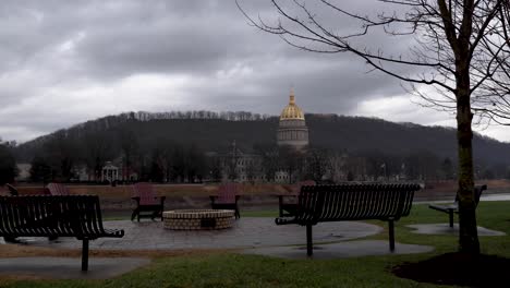 Time-lapse-of-Charleston-Capital-on-West-Virginia