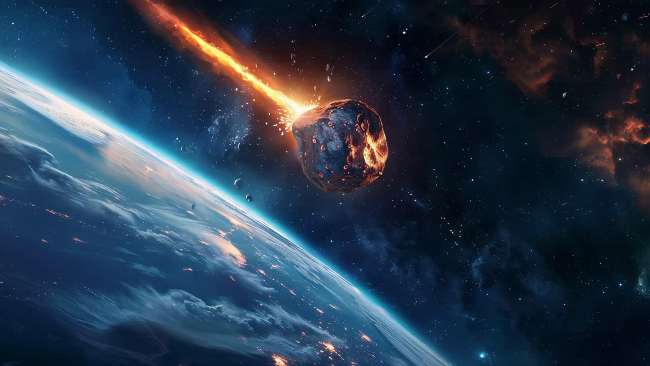 impacto de un asteroide en la tierra