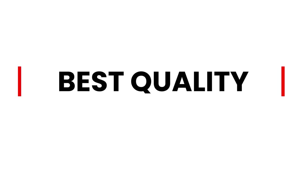 Animated Text Best Quality on White Background