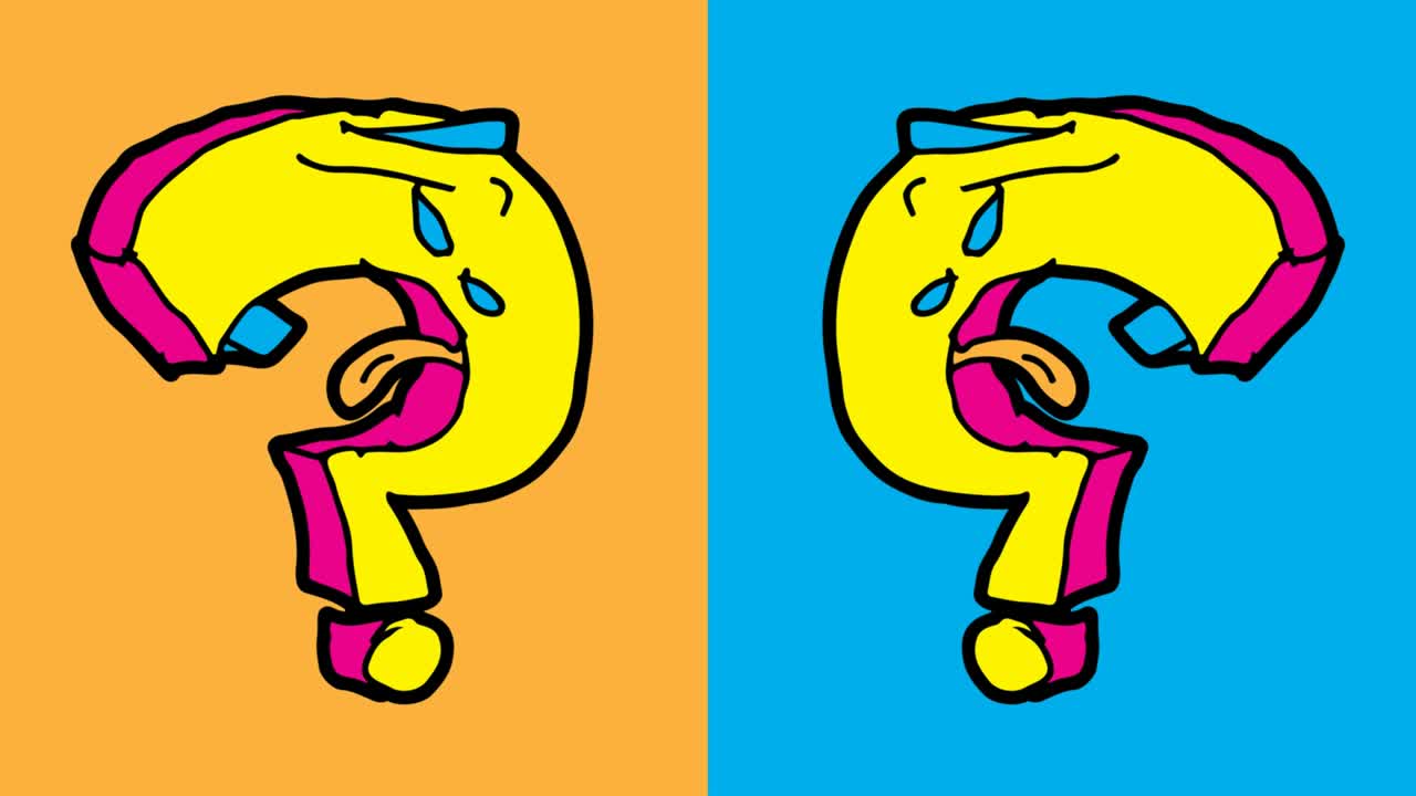 niños dibujando arte pop fondo sin costuras con tema de signo de interrogación