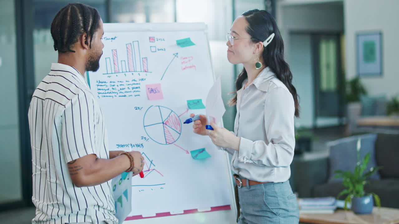 팀워크, 프레젠테이션 및 비즈니스와 함께 차트