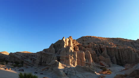 almost alien landscape formations are seen in the sandstone cliffs at redrock canyon state park