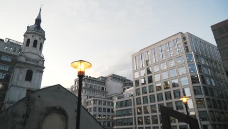 london cityscape with church