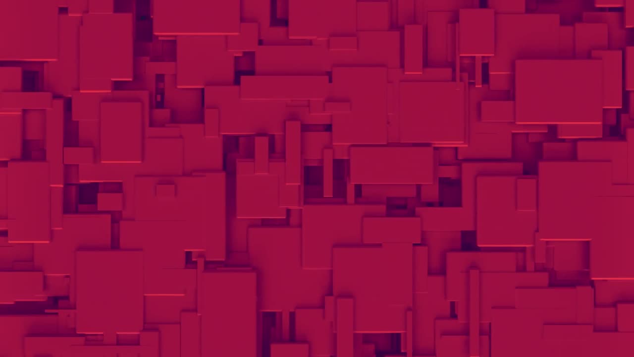 animación de formas rojas que se mueven sobre fondo azul