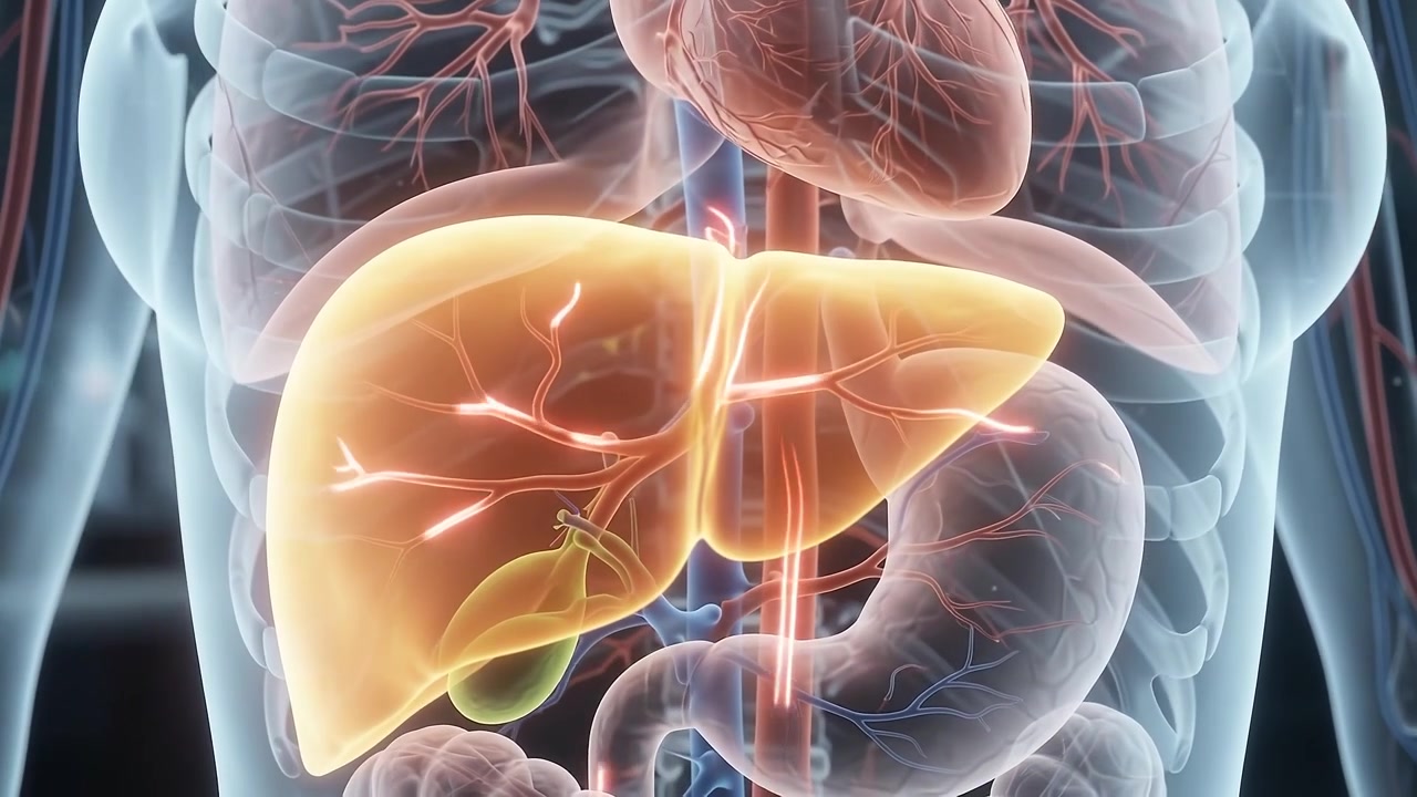 3D Medical Animation of Human Liver Anatomy