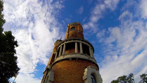Stunning-time-lapse-of-Gardos-tower-in-Zemun,-Belgrade