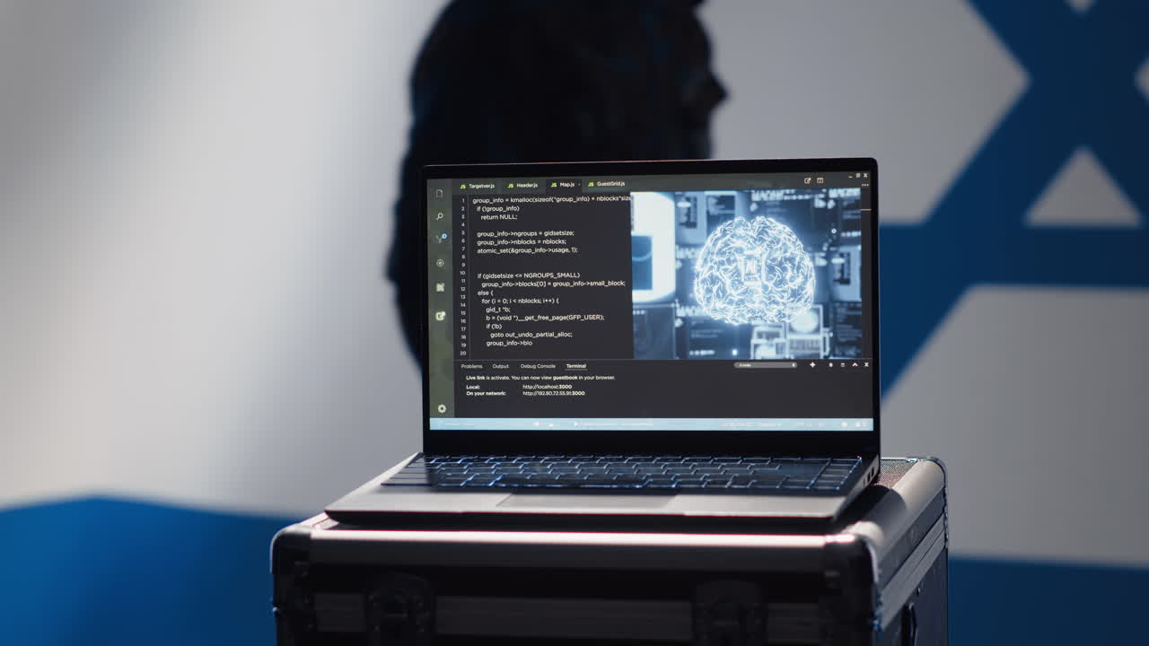 Artificial intelligence tech on laptop used by Mossad agency to defend borders
