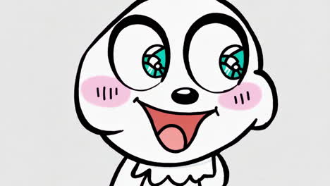 cute happy cartoon character anime style illustration
