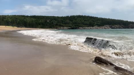 4k of sand beach in acadia national park near bar harbor maine