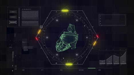 corazón humano fondo abstracto 4k