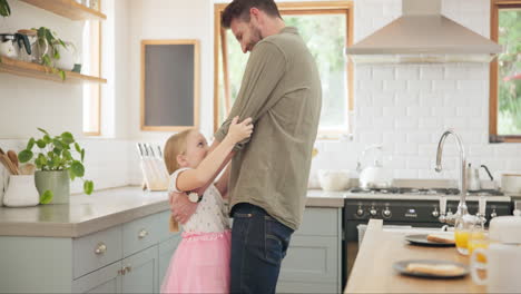 Family,-home-and-father-with-girl