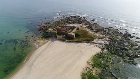 ruins of a medieval castle by the sea