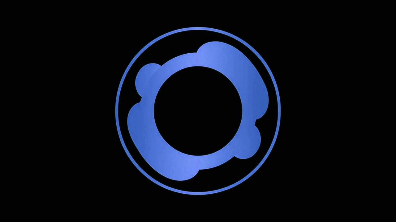 Abstract Blue Circular Motion Graphic Animation