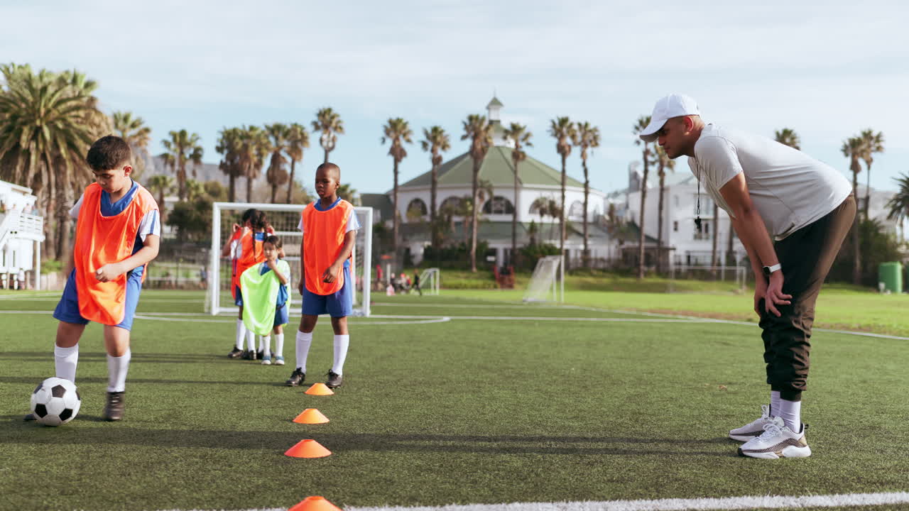 축구, 소년 피트니스 및 게임 훈련