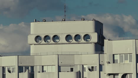 modern architecture of apartment buildings