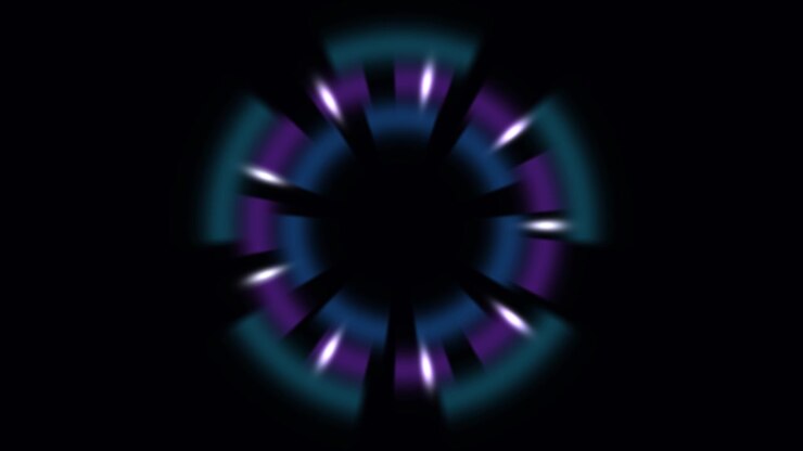 Anello luminoso scintillante lampeggiante in loop con particelle luccicanti e colori vivaci. Perfetto per aggiungere un tocco magico ai tuoi progetti, questo filmato cattura l'essenza di uno scintillio abbagliante.