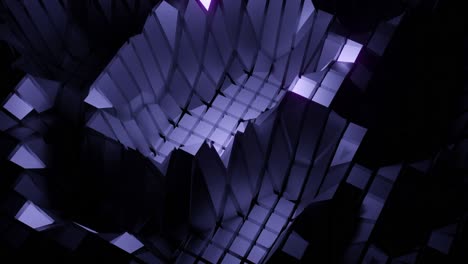 fondo geométrico abstracto con luces púrpuras