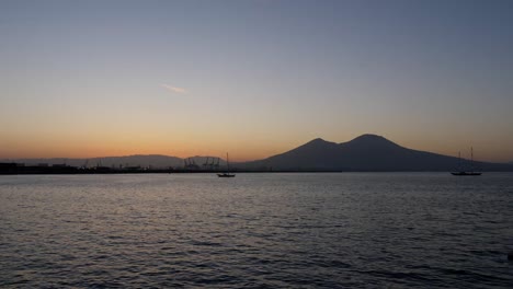 sunrise in naples. italian morning, calming and relaxing