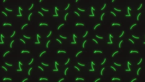 Lines-pattern-with-motion-green-neon-light-in-rows-on-black-gradient-1