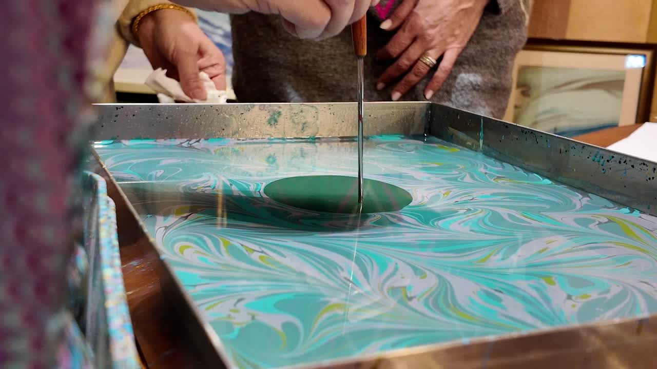 Marbling Art Creation