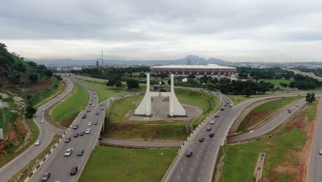 shot of abuja city gate landmark